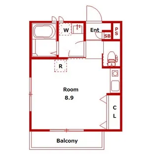 REVE天王町【2階】の間取り