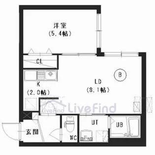 X-Star澄川(エックススター澄川)【1階】の間取り