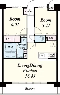 ザクシフ【4階】の間取り