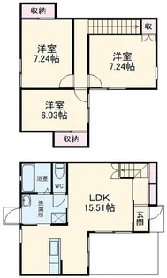 静岡県浜松市中央区大蒲町【一戸建】の間取り