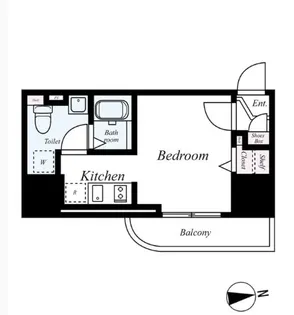 ハウスセゾン新板橋【9階】の間取り