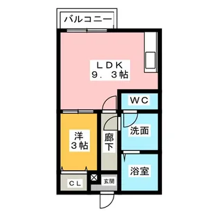 クラウド鳥羽見【1階】の間取り