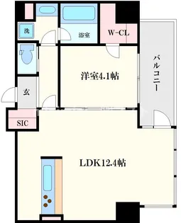 BRAVE常盤町II【5階】の間取り