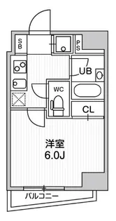 コンシェリア新橋【14階】の間取り