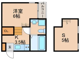 アクアリウスI【1階】の間取り