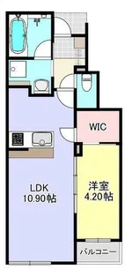 グランツリー井野【1階】の間取り
