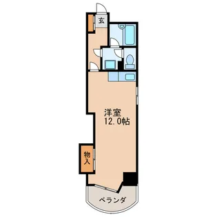 秋月ハイツ【6階】の間取り