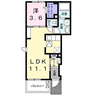 広島県広島市佐伯区五日市中央5【アパート】の間取り