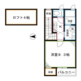 PALM GROVE(パームグローブ)【2階】の間取り