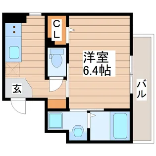 仮)長町6丁目新築マンション【1階】の間取り