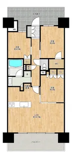 レーベン川口元郷Sta.Front【4階】の間取り