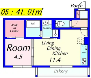 グランフェリス【3階】の間取り