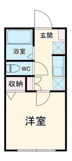 ラグーン西生田【2階】の間取り