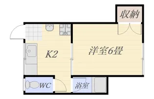 第二中央マンション【4階】の間取り