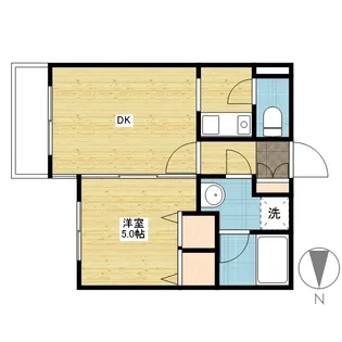 フォーラム伊島 三番館【1階】の間取り