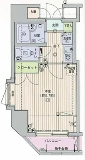 ガラ・ステージ日本橋人形町【10階】の間取り