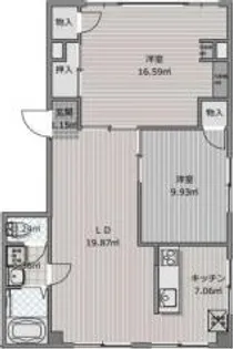 中本ビル【4階】の間取り