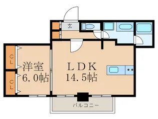 アスール江坂3rd【14階】の間取り