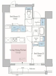 アーバネックス北上野【13階】の間取り