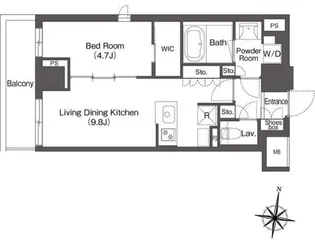 コンフォリア森下リバーサイド【2階】の間取り