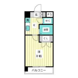 クルーセ広路【1階】の間取り