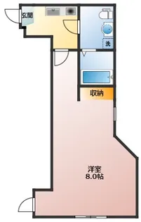 Park Avenue Machiya【1階】の間取り