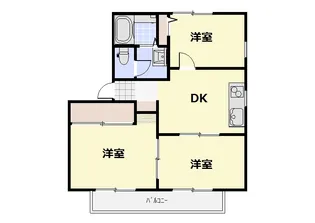 コンフォールB【2階】の間取り