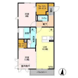 roi del’ours III【1階】の間取り