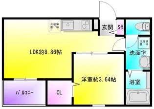F+style八尾北久宝寺【2階】の間取り