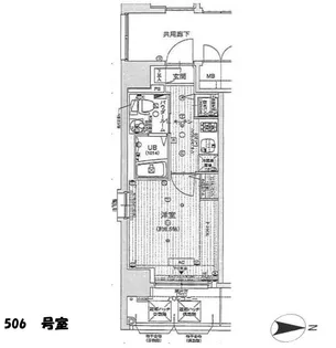 エスリード江坂江の木町【5階】の間取り