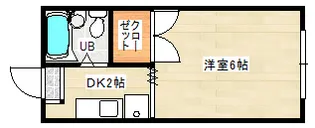 第一沖田ハイツ【2階】の間取り