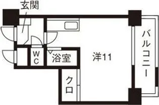 日興パレス東札幌【9階】の間取り