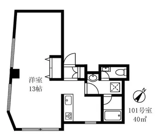 WHITE138【1階】の間取り
