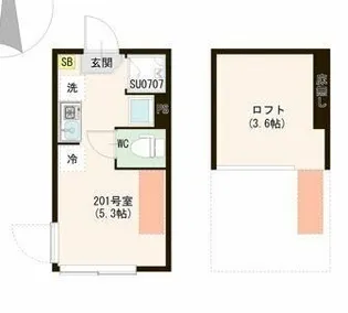 ハーモニーテラス上井草V【2階】の間取り