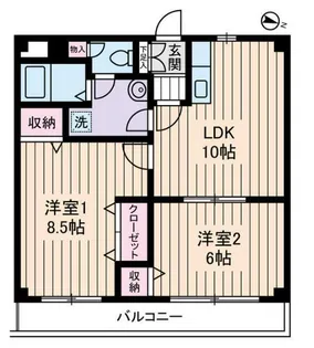 クレール秀光【3階】の間取り