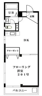 リバフィ中目黒【2階】の間取り