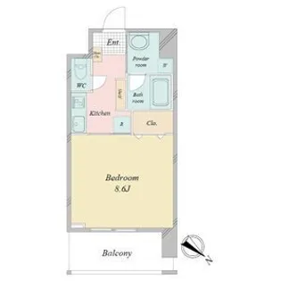 FRENCIA NOIE名駅【7階】の間取り