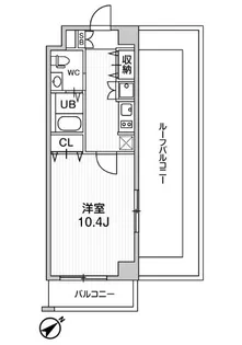市川妙典レジデンス【3階】の間取り