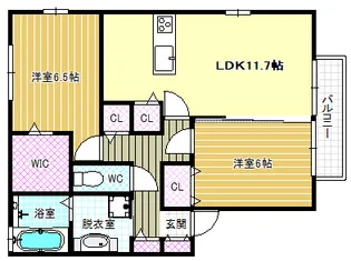 プランドール セレナ【1階】の間取り