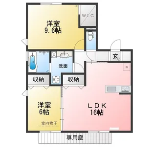 八事ガーデン【1階】の間取り