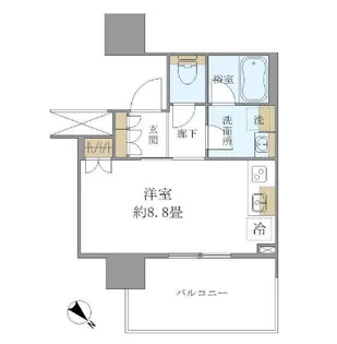 Brillia Tower 浜離宮 ブリリアタワー浜離宮【6階】の間取り