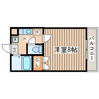 サンレモハイツ上杉B【3階】の間取り