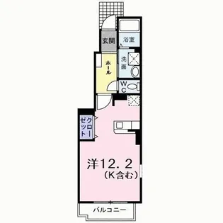 アンジェリカ E【1階】の間取り