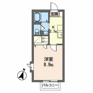 GIARDINO泉中央II【2階】の間取り