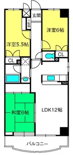 ヒルズ六本木弐番館【5階】の間取り