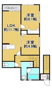 パークレジデンス平和台【2階】の間取り