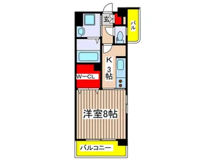 アルベ-ル向ヶ丘【4階】の間取り