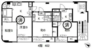 ビル【4階】の間取り