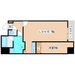 アリオール一番町【8階】の間取り