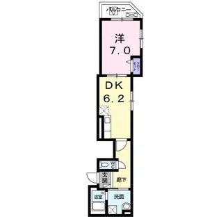 グラン リヴィエール【2階】の間取り